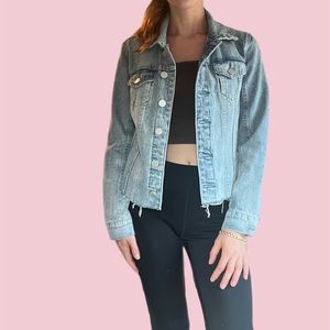 Blank NYC distressed denim jacket
